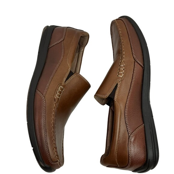 Vionic Leather Slip On Loafers Mens 10.5 Brown main image 4